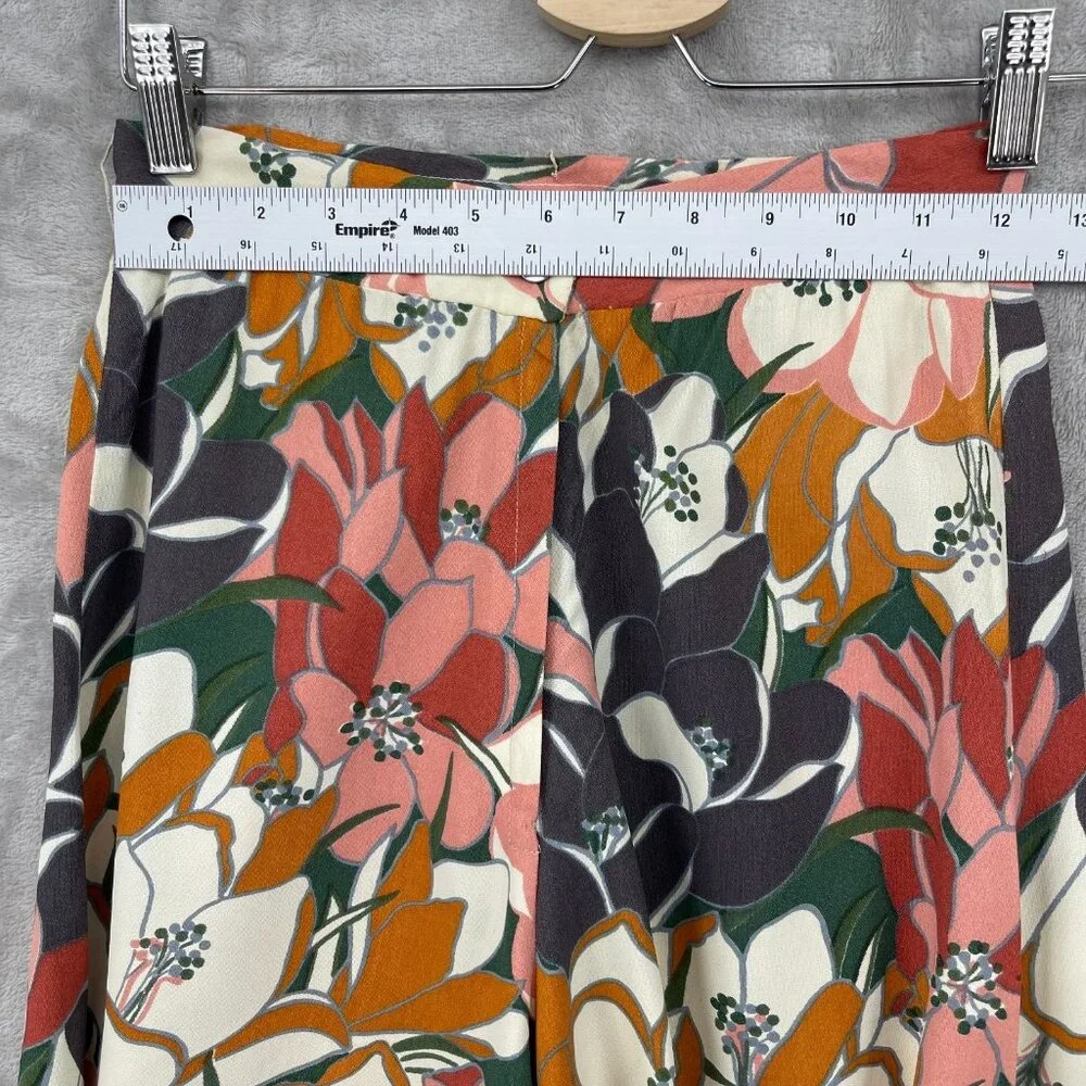 Justin McCarty Vintage Floral Print Super Wide Leg 70s Palazzo Pants - Picture 13 of 16